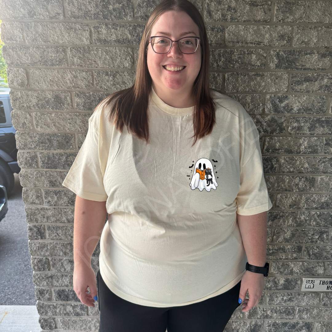 Ghost cat tee