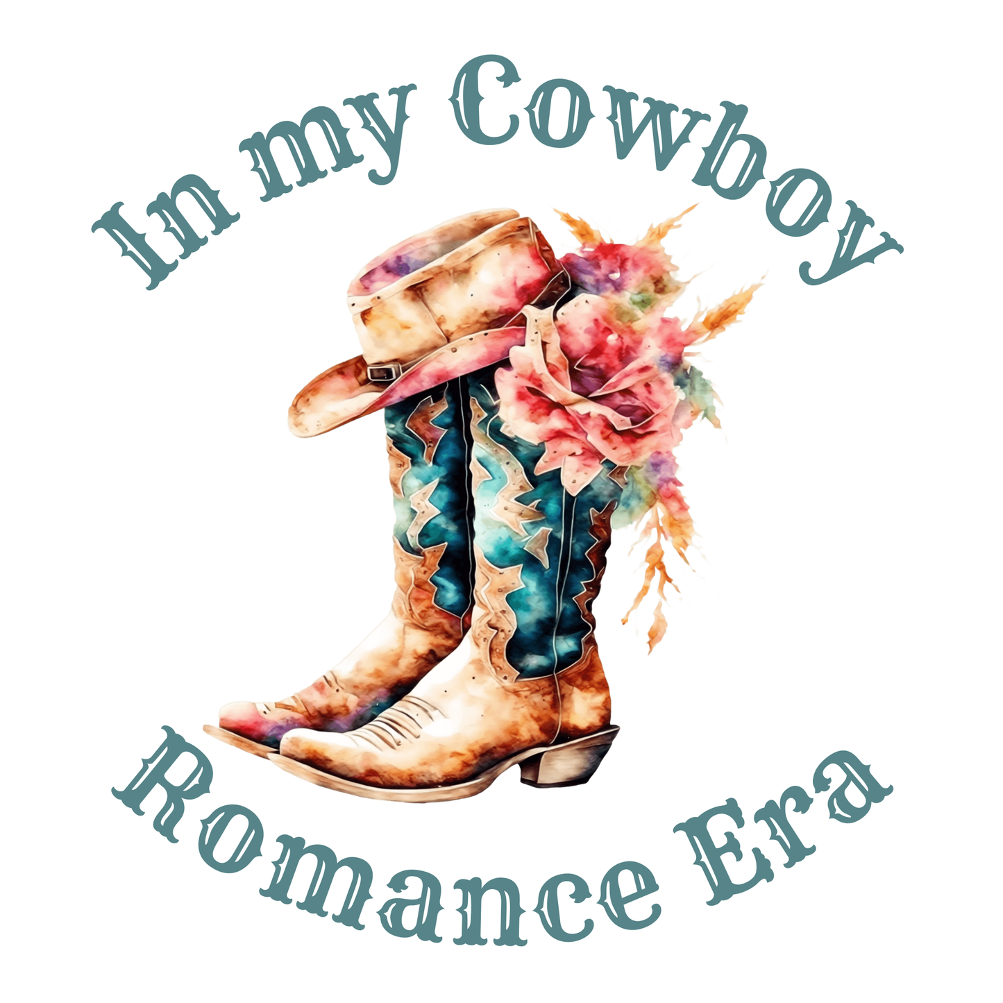 In my cowboy romance era tee