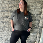 Dirty books cropped tee