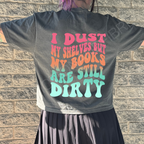 Dirty books cropped tee