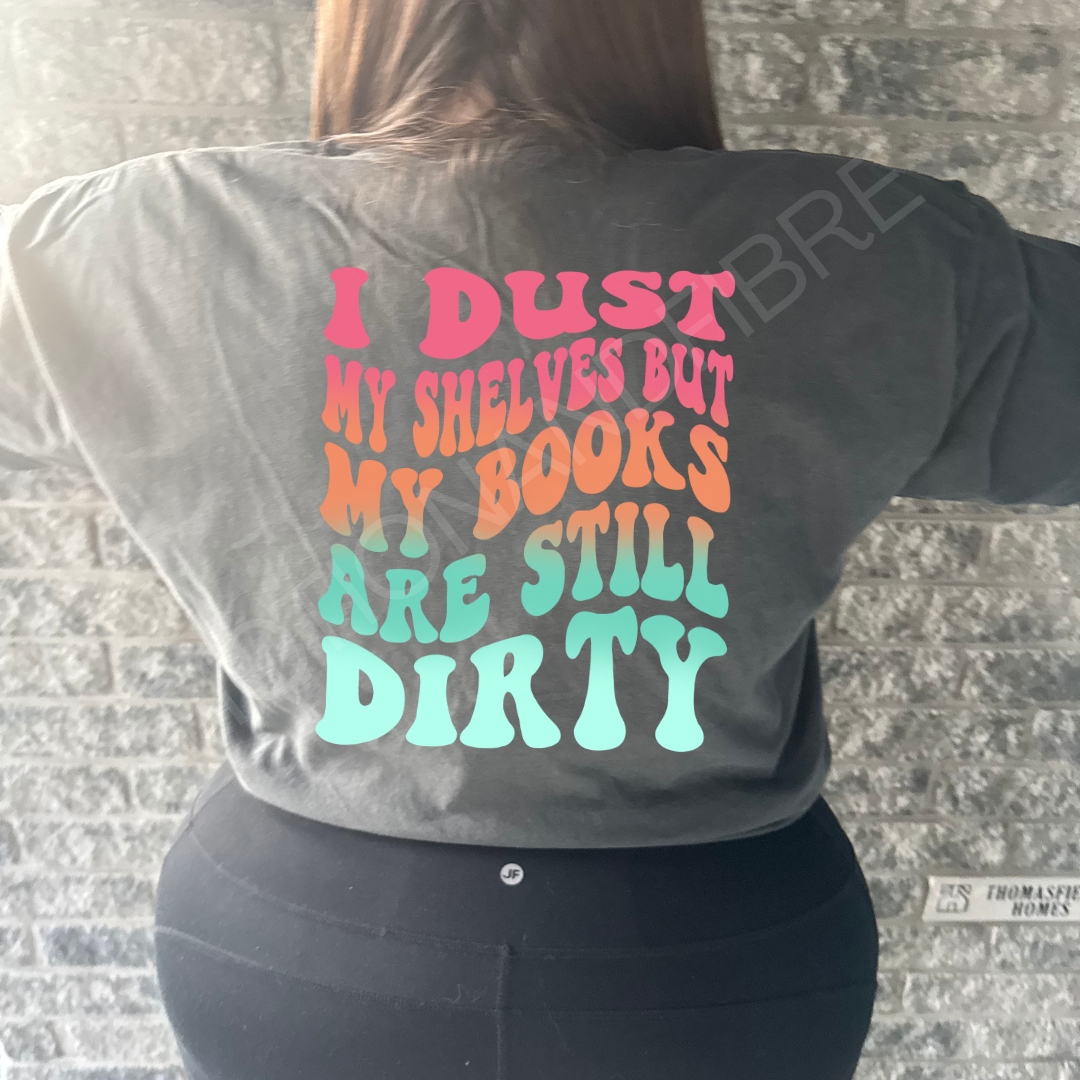 Dirty books cropped tee