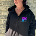 Reading era zipper hoodie