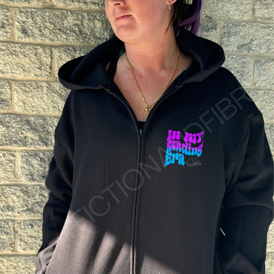 Reading era zipper hoodie