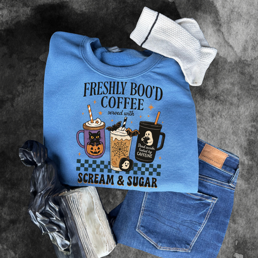 Freshly Boo'd coffee hoodie