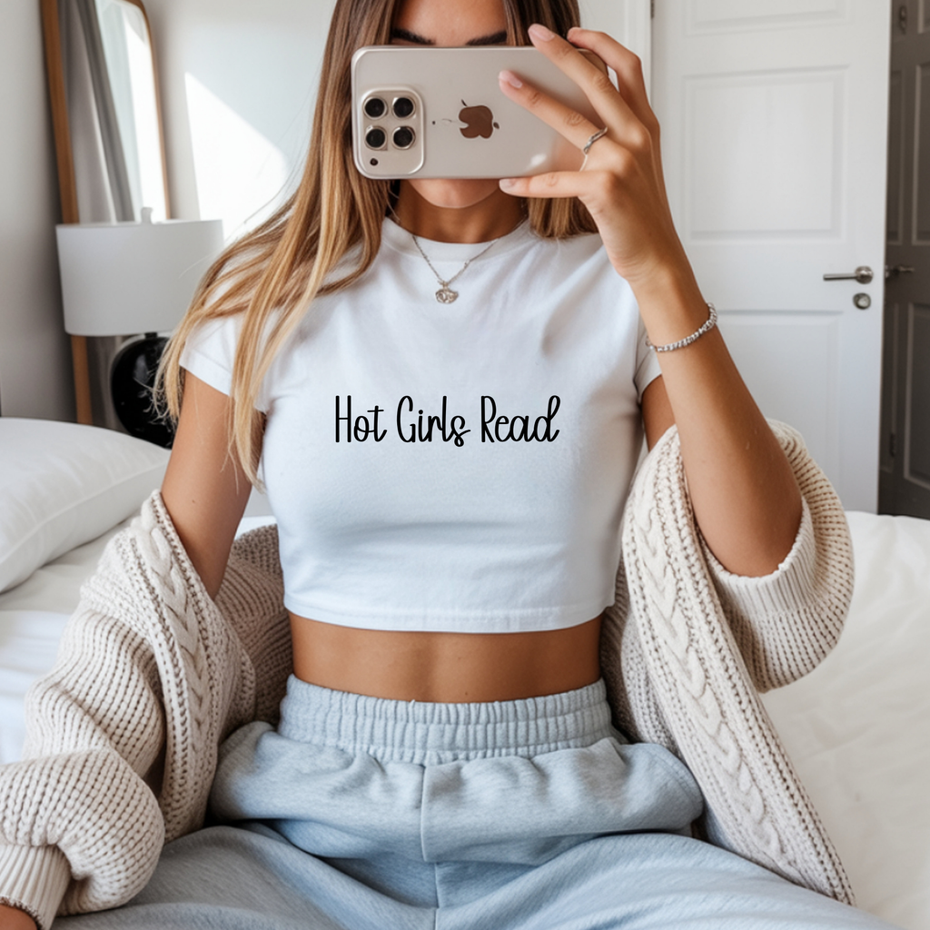 Hot girls read baby tee