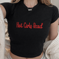 Hot girls read baby tee