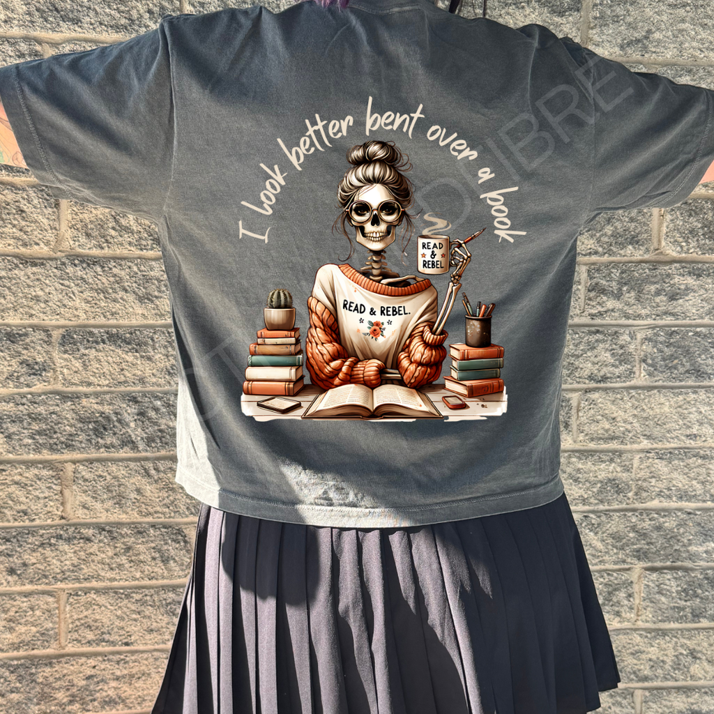 Spread those pages cropped tee