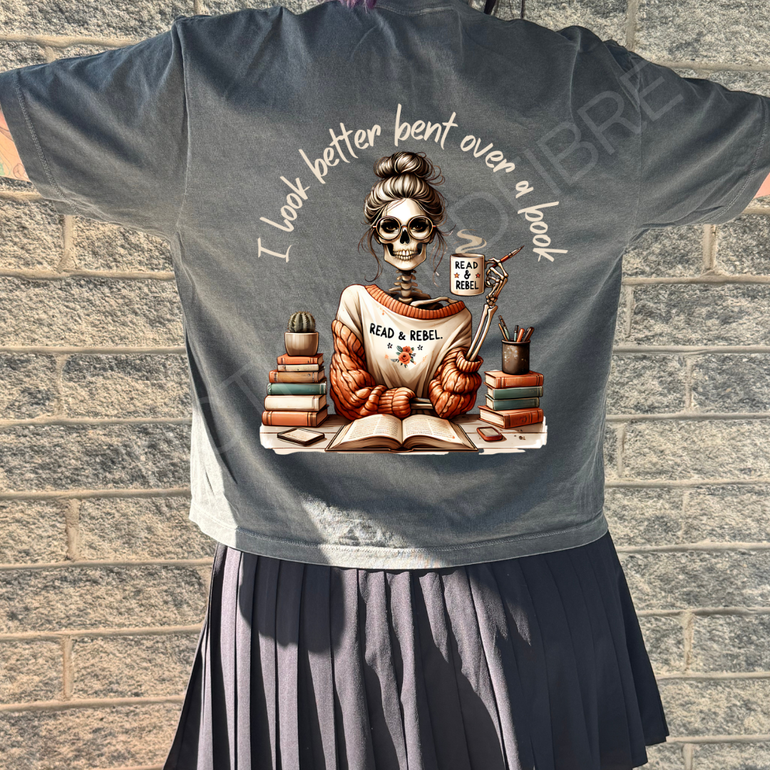 Spread those pages cropped tee