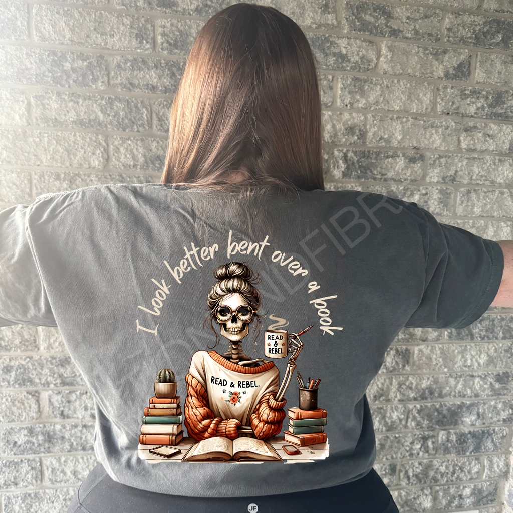 Spread those pages cropped tee