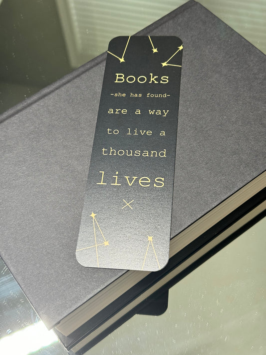 A thousand lives bookmark