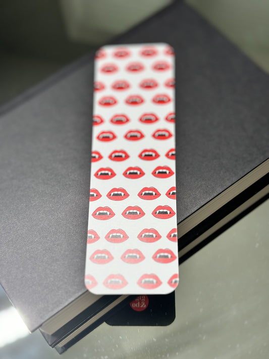 Vampire fangs bookmark