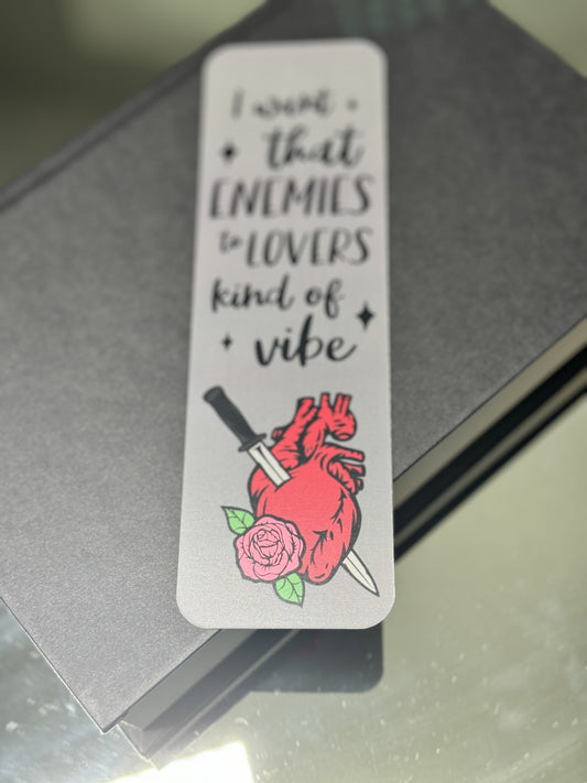 Enemies to lovers vibe bookmark