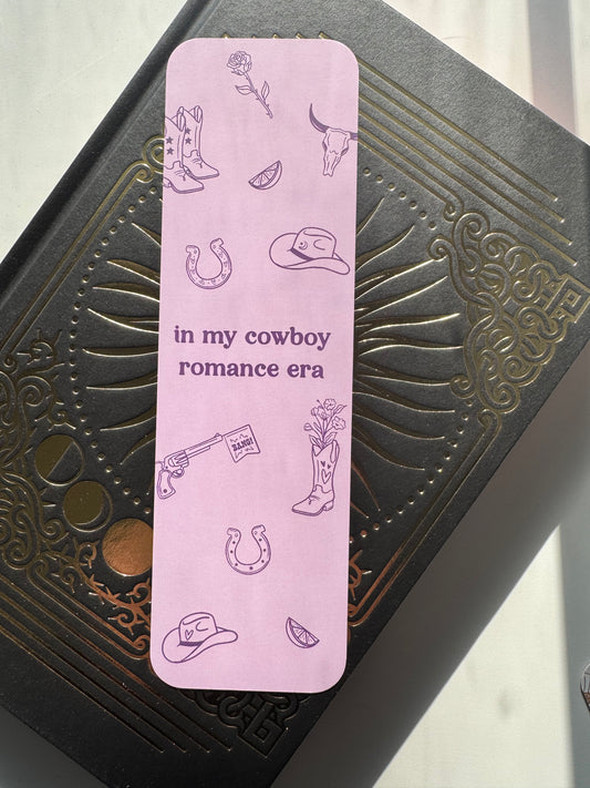Cowboy romance era bookmark
