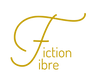 Logo of 'Fiction and Fibre' with a stylized letter 'F' and text on a white background